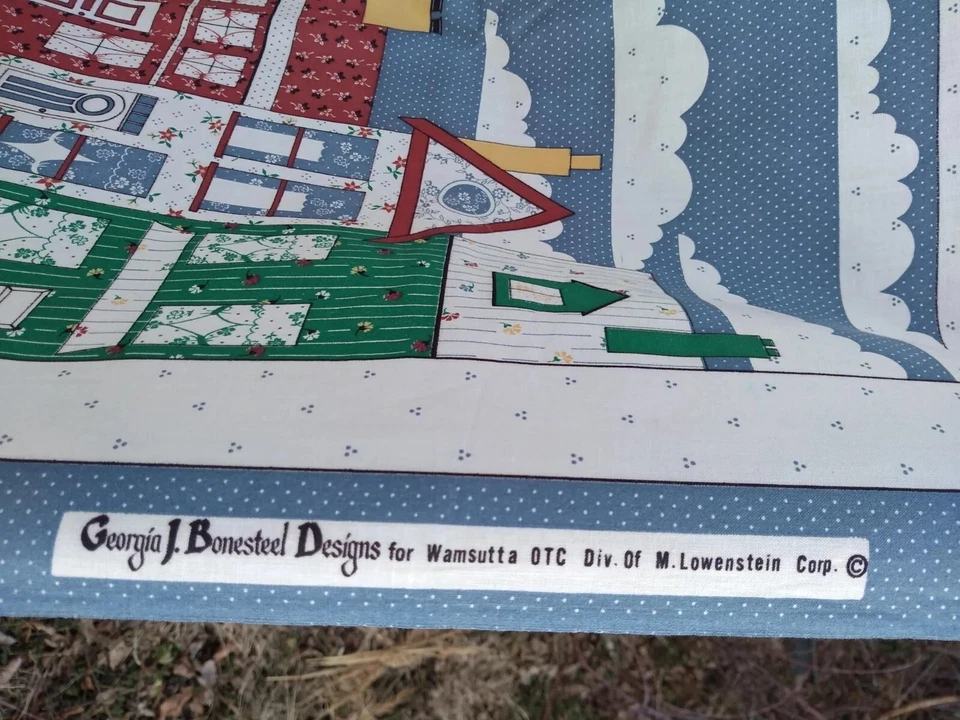 Kit de almohada de tela de algodón vintage arte de la casa Georgia Bonesteel Designs cottagecore Foto 4 de 4