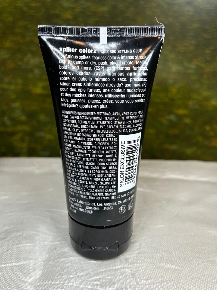 JOICO ICE HAIR SPIKER COLORZ 50ML COLORED STYLING GLUE RED 5 HOLD FACTOR (NEW) - Image 2 of 4