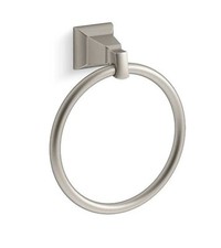 NIB Kohler Kallan Brushed Nickel Towel Ring 1003-446-149