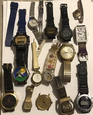 Scrap Junk Wrist Watches Parts Only Broken Used Many Brands And Types