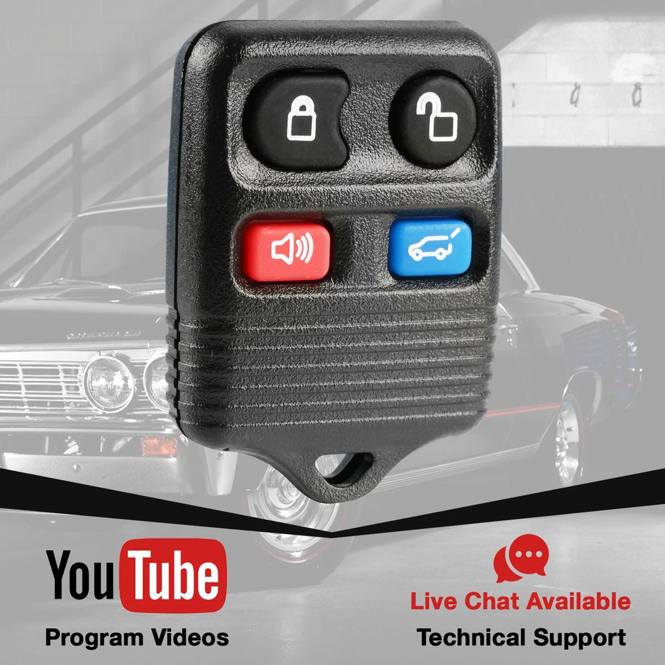 2 Remote Fob for 2005 2006 2007 2008 2009 2010 2011 Mercury Mariner CWTWB1U345 Foto 3 de 4