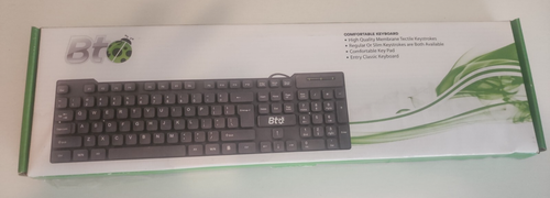 BTO Comfortable Wired Keyboard - New in Box - Wired USB Keyboard - 第 1/1 張圖片