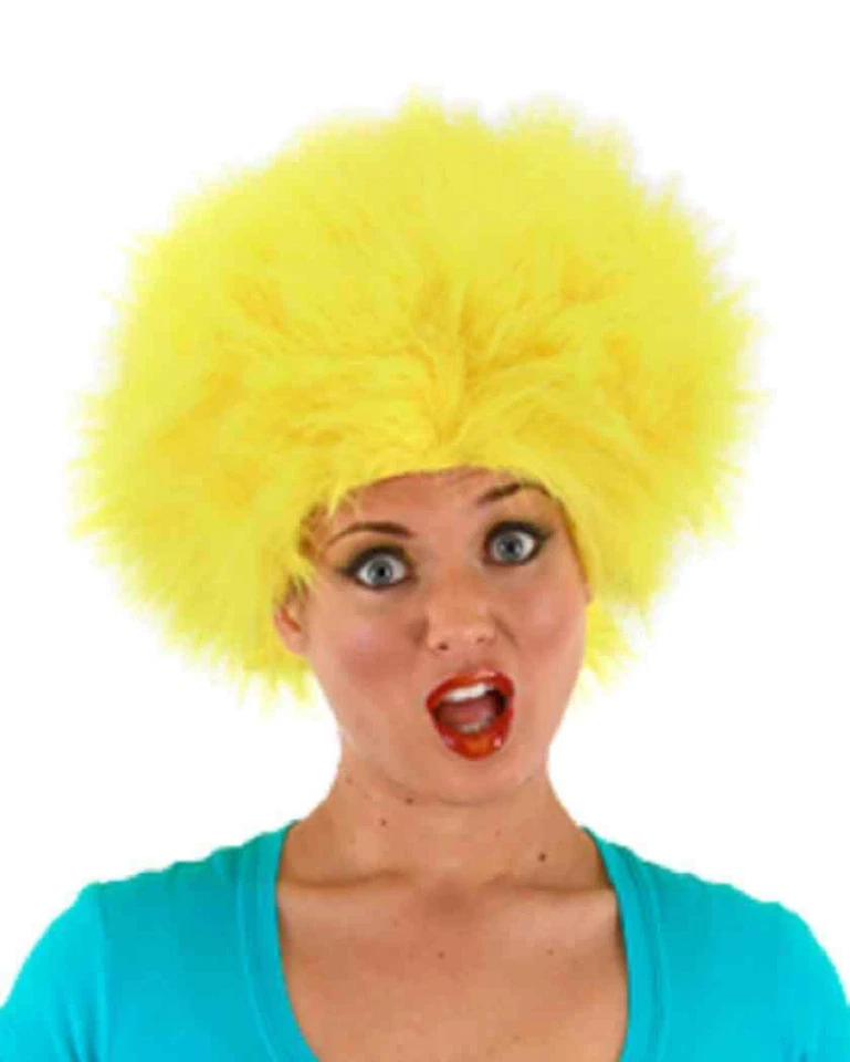 Wig Fuzzy Faux Fiber Fun Silly Colored Costume Wig Assorted Colors One Size - Image 3 of 4