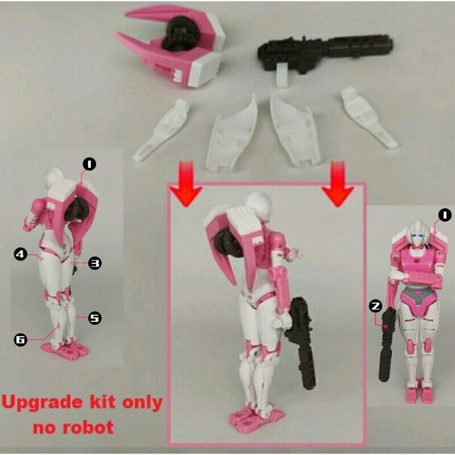 New SO COOL 3D DIY Back/Legs/Big Gun Upgrade Kit FOR Earthrise Arcee New SO COOL 3D DIY Back/Legs/Big Gun Upgrade Kit FOR Earthrise Arcee