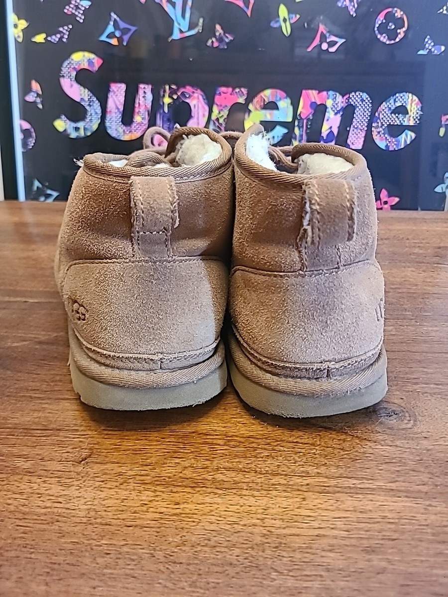 UGG Neumel Dark Brown Chukka Boots Lined Slippers (S/N 3236  display picture 2
