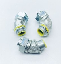 LOT OF HUBBELL LIQUIDTIGHT 3/4" ELBOW FITTING CONNECTOR 2 45  / 1 90 