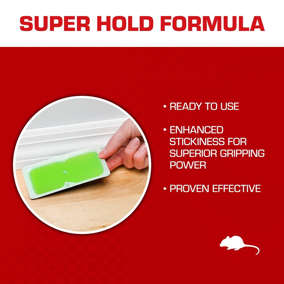 Pacote tamanho mouse armadilhas cola Tomcat Super Hold, 48 armadilhas - Imagem 3 de 4