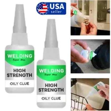 2 Pack Multifunctional Welding High-Strength Oily Glue Universal Super Glue 50ml