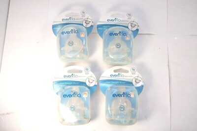 (4) 2-Packs Evenflo Bebek 3-6 Months Medium Proflow Silicone Nipples For 5-8 Oz