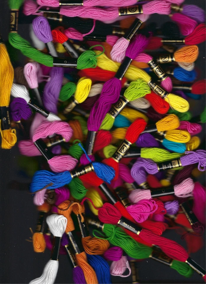 Huge lot Janlynn Embrodery Floss 6 strand 8M 100% cotton 101 Skeins 40 colors - Image 2 of 2