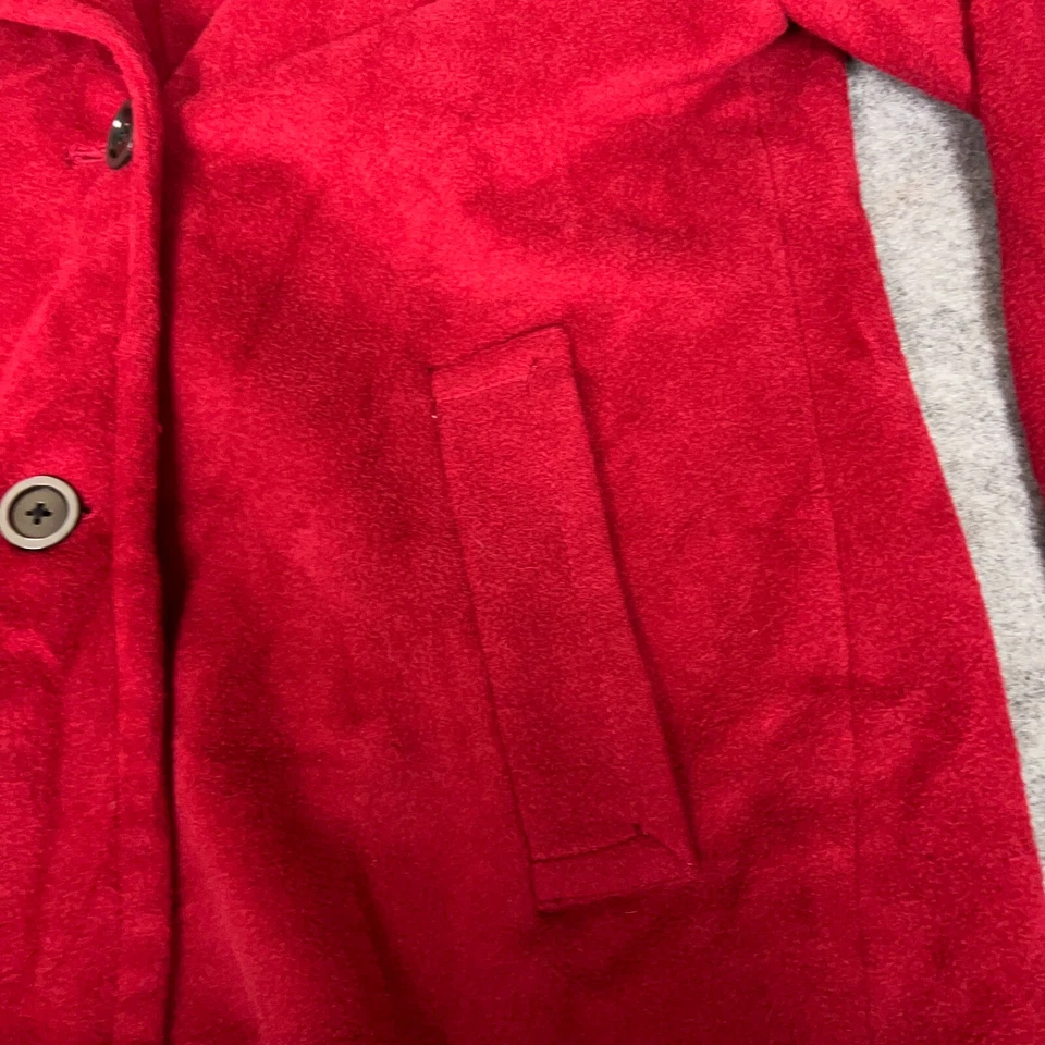 Abrigo para mujer Jill mediano rojo mezcla de lana chaqueta chaquetón oficina trabajo en la ciudad Foto 2 de 4