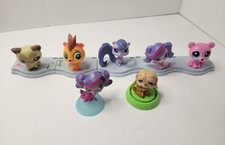 7 Littlest Pet Shop Bobble Heads McDonalds Hasbro Toys
