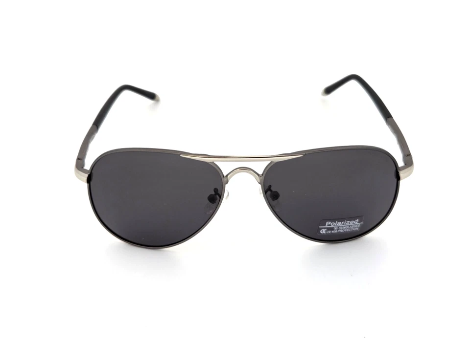 Gafas de sol polarizadas Porsche Flex Brazos redondas de metal aviador plateadas-punmetal humo Foto 3 de 4