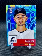 2022 Topps Chrome Platinum Anniversary Zach Pop RC Aqua /299 Rookie Card RC. rookie card picture