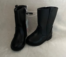 Cat Jack Riding Boots Toddler Girls Sz 5 Mimi Black Faux Leather