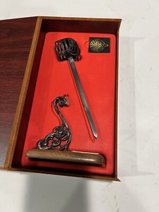 Hanwei Miniature Scottish Basket Sword 18th Century Letter Opener Pen Holder