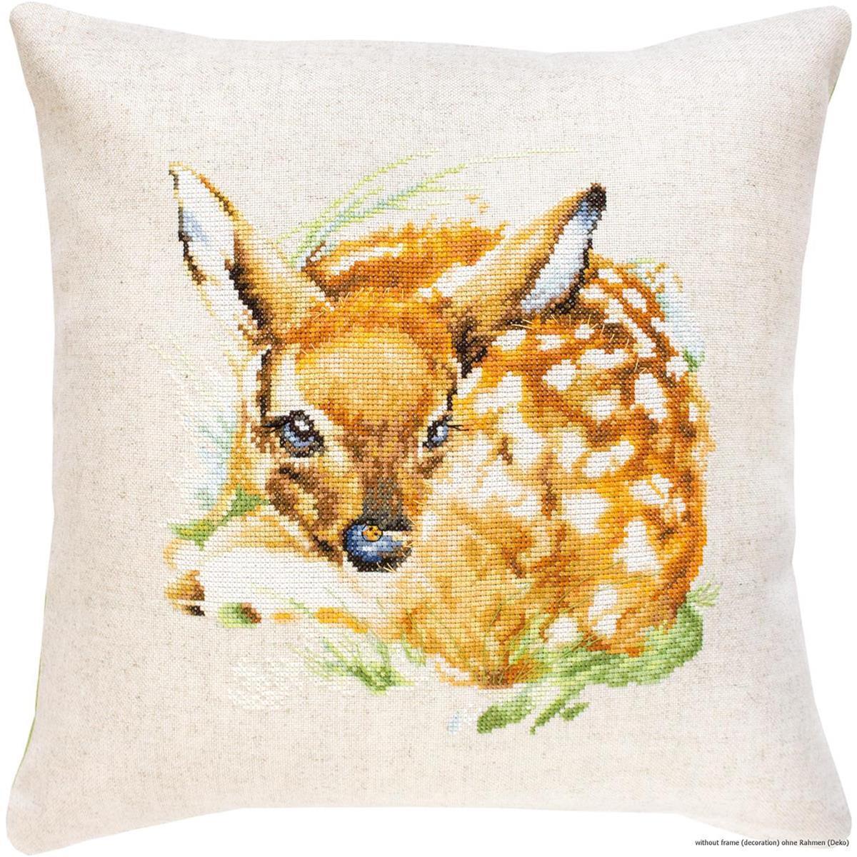 Luca-S counted Cross Stitch kit Pillow ""Bambi"", 40x40cm, DIY