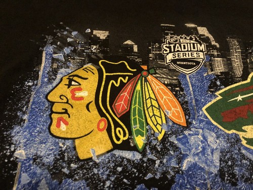 Camiseta Minnesota Wild Stadium Series 2016 vs Chicago Blackhawks NHL XL - Imagen 5 de 8