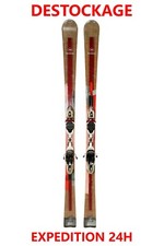 ski adulte occasion ROSSIGNOL "UNIQUE 4" taille:163 cm--1 mètre 63 + fixations