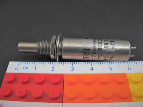 VRN 5000-502, 5K 1.5W 5% 10 Turn Metal Case Wire Wound Potentiometer Vernitron - Picture 2 of 2