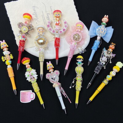 Handmade POP MART Adorable Custom Beadable Pens Click  Christmas Gift US Seller