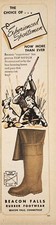 1949 Print Ad Beacon Falls Rubber Top Notch Streamwood Boots Beacon Falls,CT
