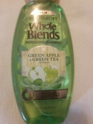 One Garnier Whole Blends Refreshing  Shampoo with Green Apple & Green Tea