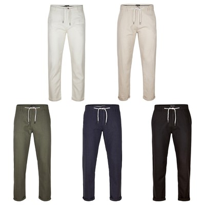 riverso Leinenhose Herren Regular Fit RIVMarco Stoffhose Leinen Hose Lang