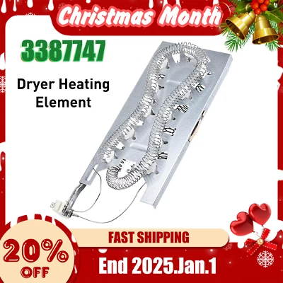 SUVWINNER WP3387747 Dryer Heater Heating Element fits Whirlpool Kenmore Roper NEW