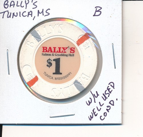 TUNICA MISSISSIPPI CASINO CHIP - BALLY'S CASINO $1.00 - B - Imagen 1 de 2