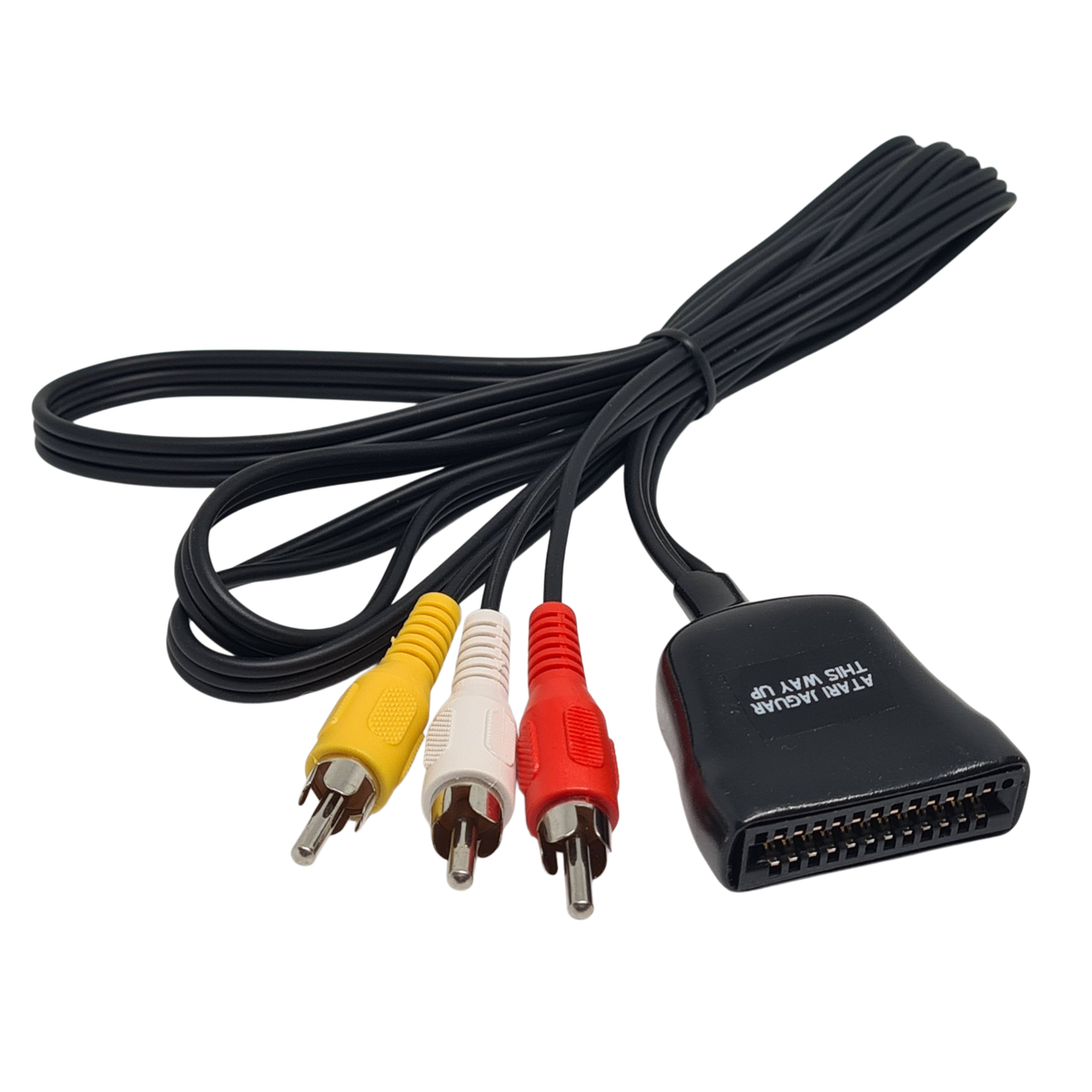 ATARI JAGUAR TV COMPOSITE A/V LEAD WITH STEREO AUDIO - OFC CABLE