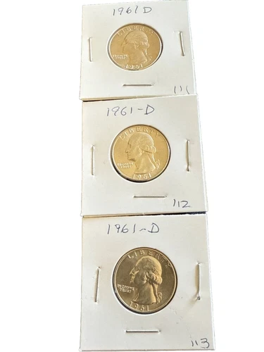 1-1961 D Washington Quarter 90% SILVER BU BRILLIANT UNCIRCULATED* *FREE SHIPPING