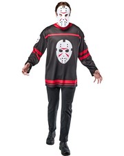 Friday the 13th Jason Voorhees Hockey Style Adult Costume Top with Mask