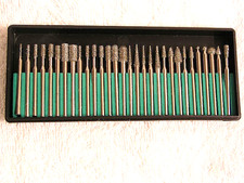 Diamond burr set 30 piece medium variety of head shapes