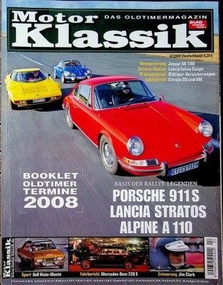 1) Motor Klassik 04/2008 - Lancia Stratos HF Coupe m - Renault Alpine A 110 1600