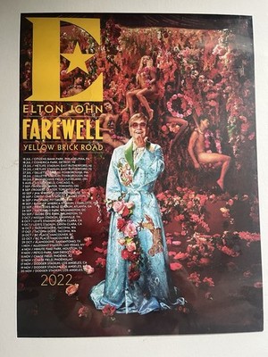 Elton John Farewell Yellow Brick Road Poster.  Poster Only Frame Not Included