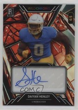 2023 Wildchrome Pro-Look Football Red Rainbow Foil 4/5 Daiyan Henley Auto 1j2e
