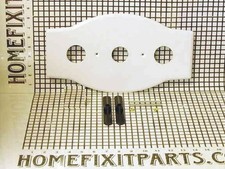 White plastic remodel plate for 2 or 3 Handle Faucet Remodels