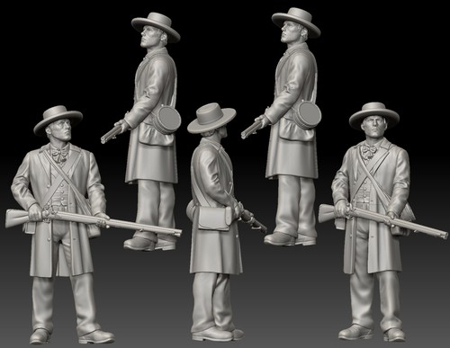 Speira Miniatures 75mm Alamo Defender standing