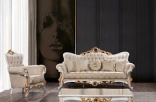 Sofagarnitur 3+1 Sitzer Set Design Sofas Polster Couchen Klassiker