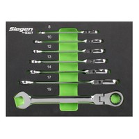 Sealey S01143 Flexibler Kopf RatschenschlüSsel Satz 7-Teilig Metric