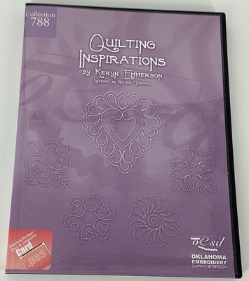   QUILTING INSPIRATIONS - KERYN EMMERSON Card OESD #788 EMBROIDERY DESIGN PC788B