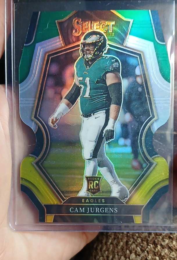 Cam Jurgens Panini Select #180 Die-Cut Green/Yellow