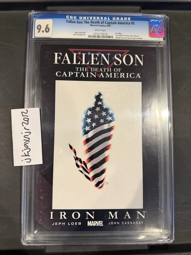 FALLEN SON THE DEATH OF CAPTAIN AMERICA #5 Comic — 2007 CGC GRADED 9.6!!!!