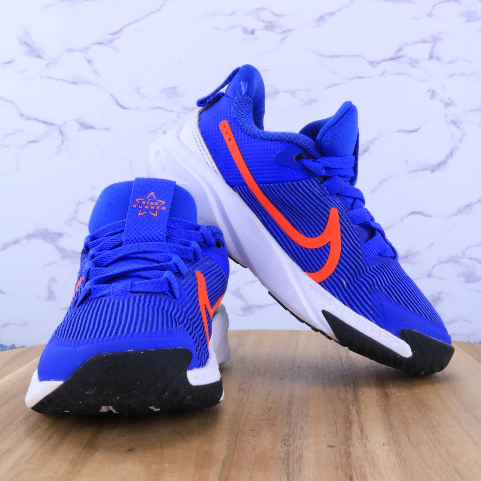 Star Runner Blue Tennis Shoes Running Sneaker Dx7614-402 Kid