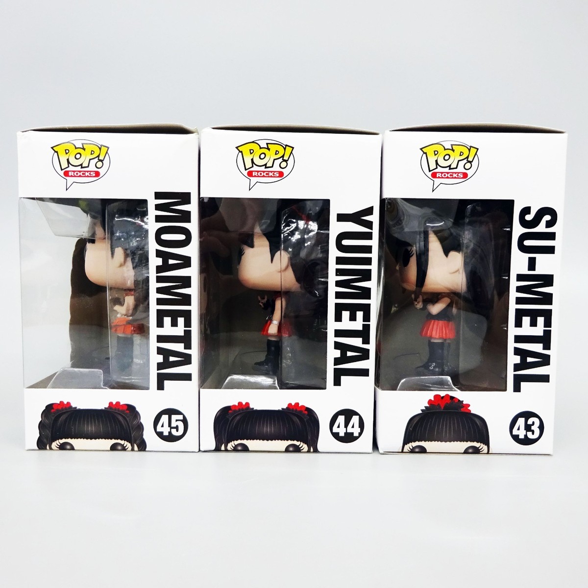 FUNKO POP! ROCKS BABYMETAL SU #43 YUI #44 MOA #45 SET OF 3