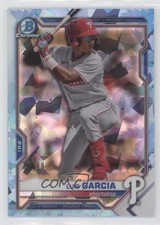 2021 Bowman Sapphire Edition Chrome Prospects Aqua Refractor /99 Luis Garcia 1y9