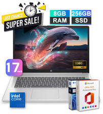 2026 HP 17.3" Laptop Computer Intel Core 5 120U 8GB RAM 256GB SSD Win Office