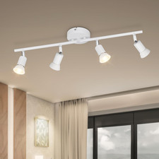 Faretti LED Da Soffitto Orientabili Con 4 Luci - Lampadario Da Soffitto Moderna 