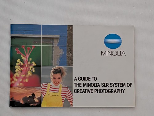 Minolta SLR System Creative Photography Guide Brochure 74 Page Japan NM 0209-F1